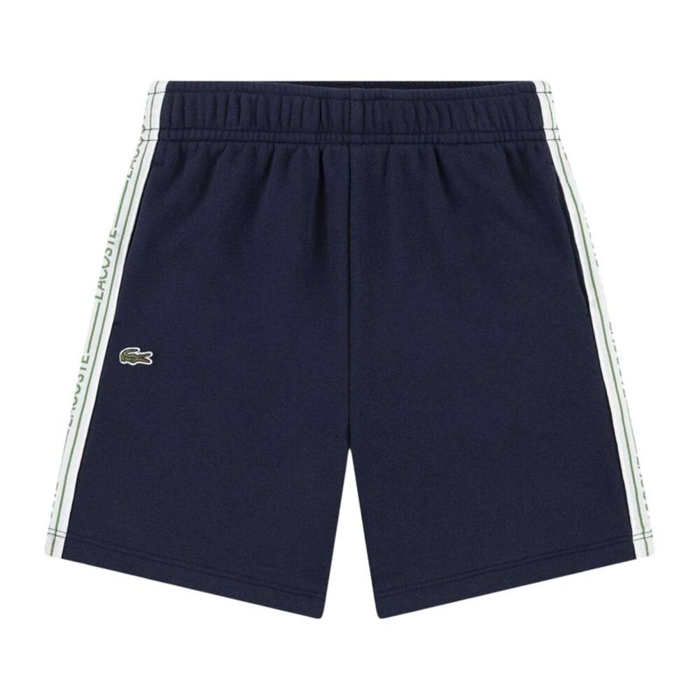 Lacoste Childrens/Kids Fleece Embroidered Logo Shorts / Marine Blue
